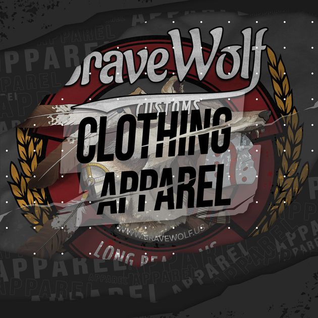 Retro Wolf & Stick Long Sleeve T-Shirt