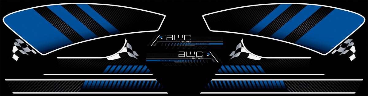 Blue/Carbon-Podium Finish for Challenger/Pursuit – Brave Wolf Customs