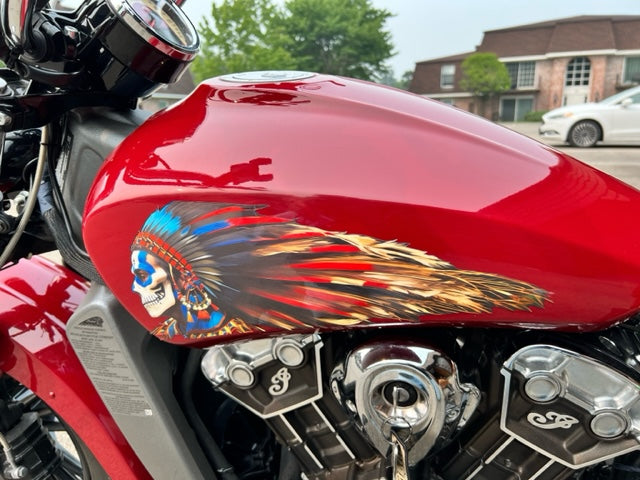Autocollant Décalcomanie Logo Moto Indienne – Vinyl Premium, Couleur Et Taille Au Choix