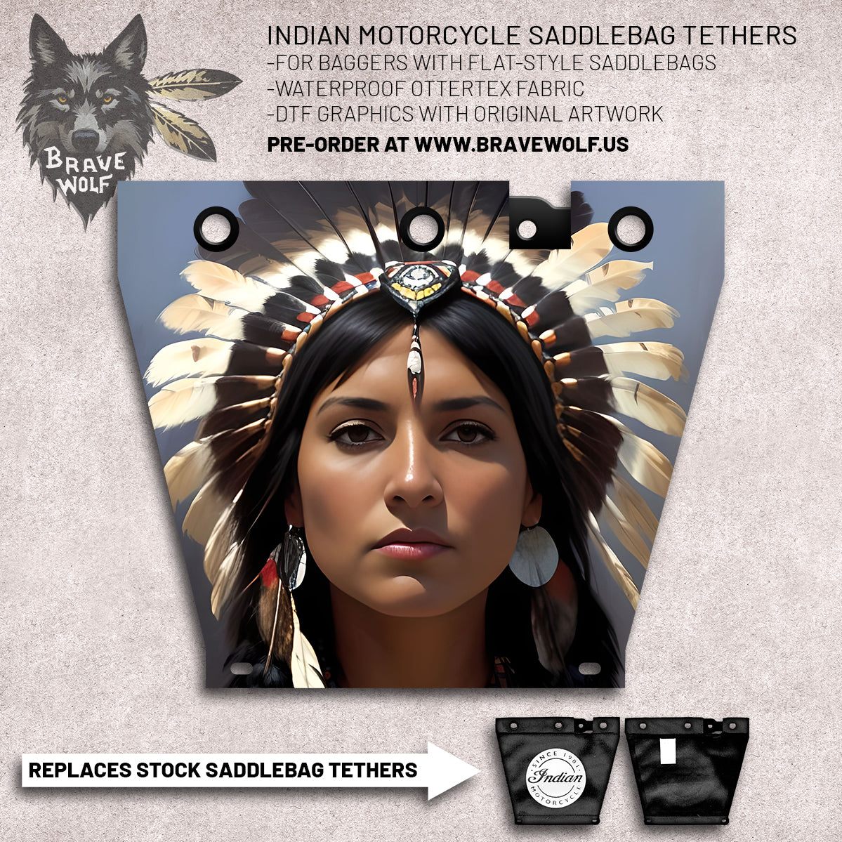 Indian Motorcycle Saddlebag Tether Option 10 Brave Wolf Customs