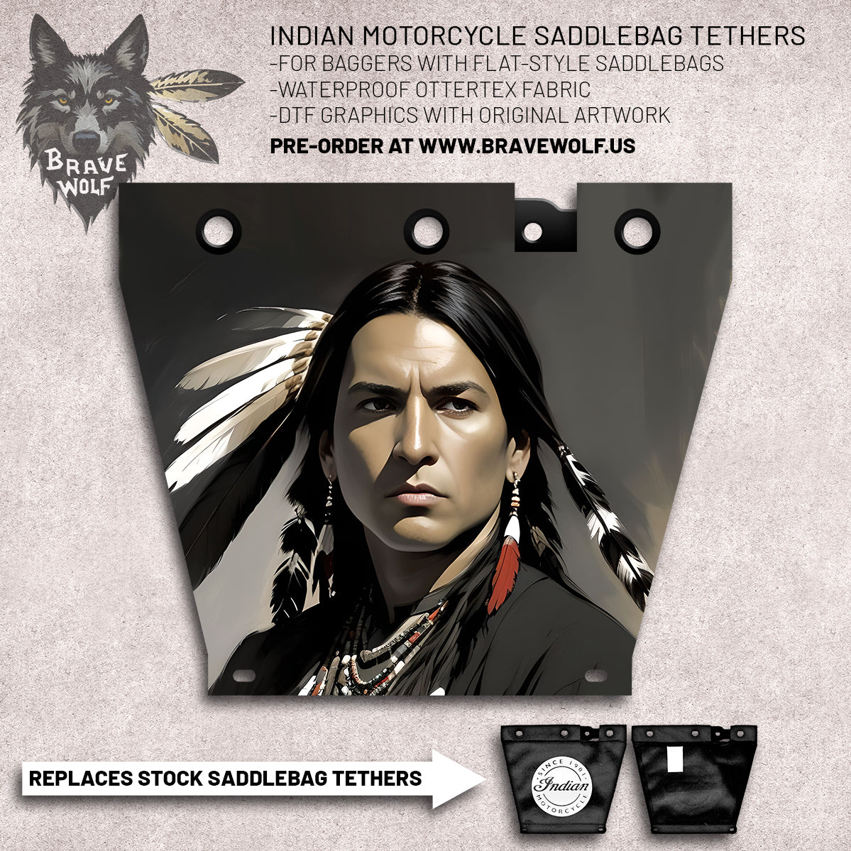 Indian Motorcycle Saddlebag Tether Option 1 Brave Wolf Customs