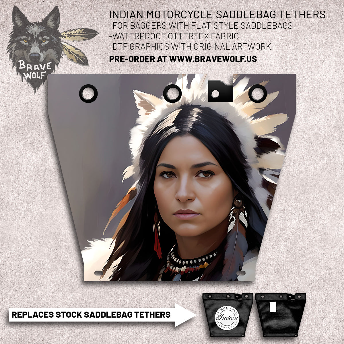 Indian Motorcycle Saddlebag Tether Option 3 Brave Wolf Customs