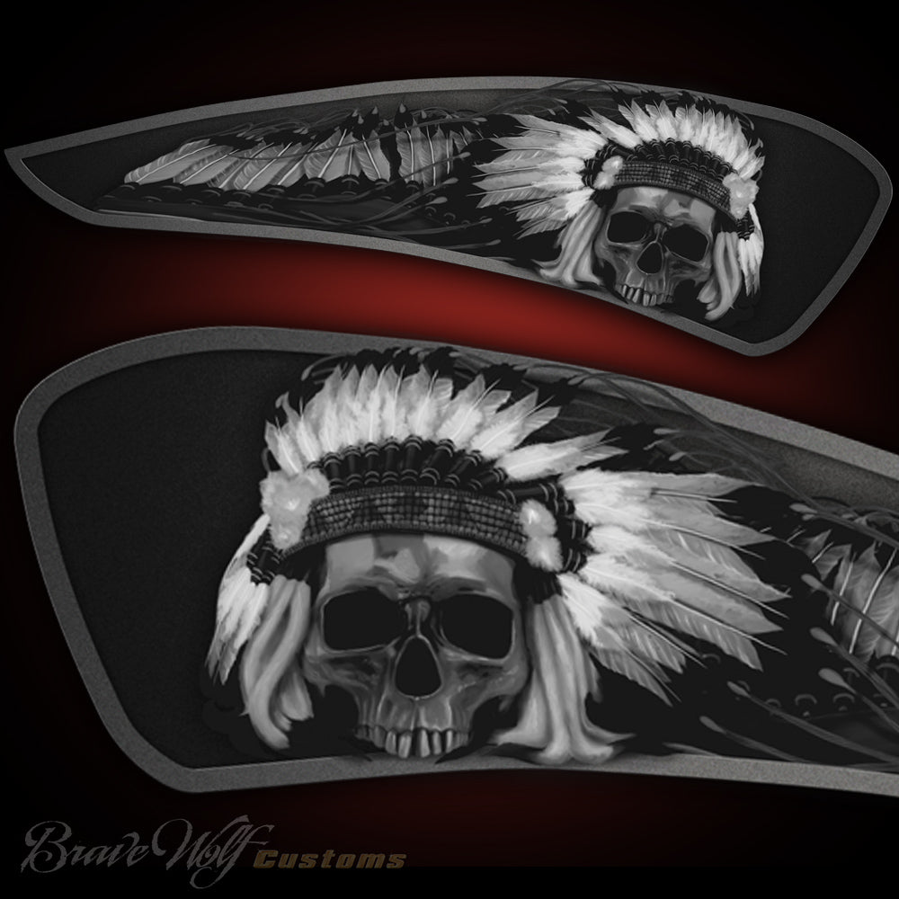 Warrior Skull - Badge Set — Kempter Kustoms