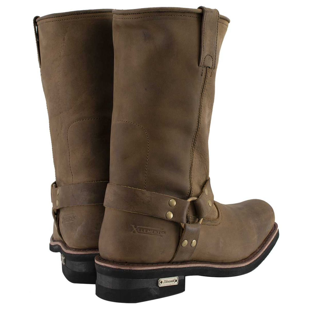 Xelement 1556 Men's 'Crazy Horse' Brown Leather Motorcycle Harness