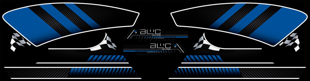 Blue/Carbon-Podium Finish for Challenger/Pursuit – Brave Wolf Customs