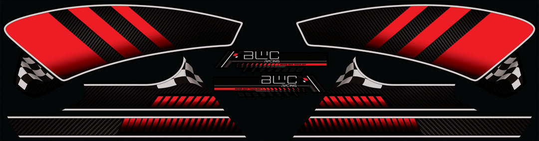 Red/Carbon-Podium Finish for Challenger/Pursuit – Brave Wolf Customs