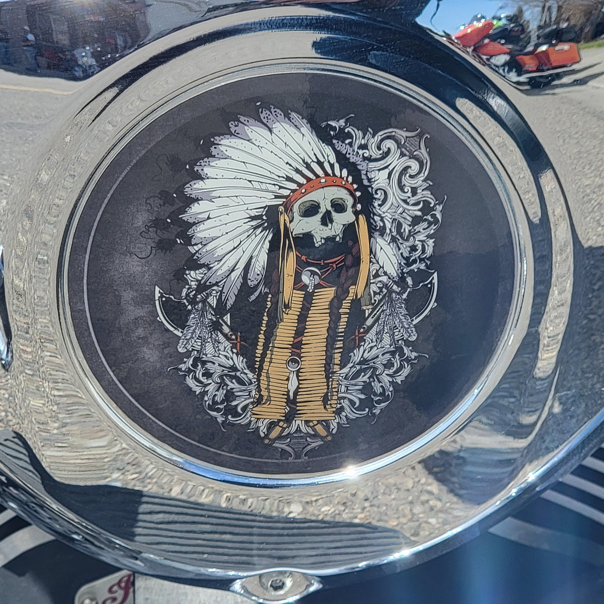 SKULL WARBONNET & BREASTPLATE - 5 Inch Decal – Brave Wolf Customs