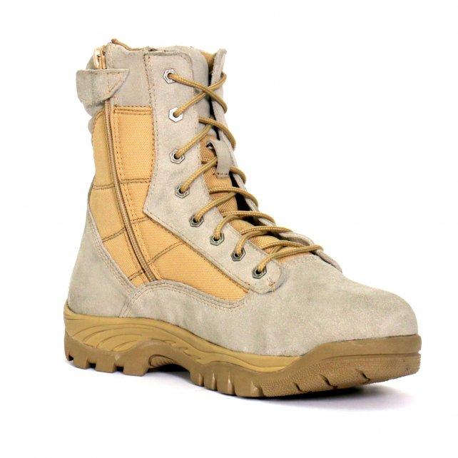 Men\'s Tan Lace-Up Leather Combat Boots Men Brown Combat Boot, Lace Up Boots, Handmade Leather Boot  main image 3