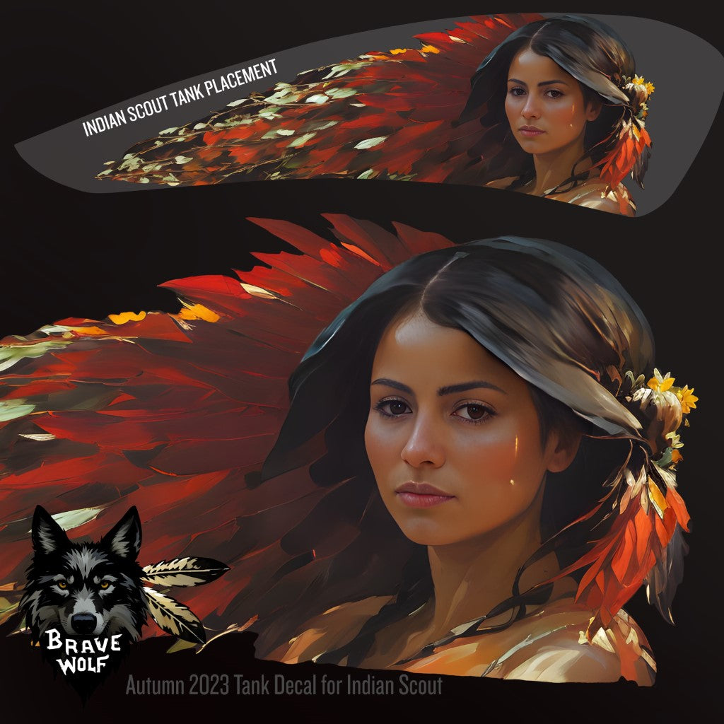 Autumn-2023 - Indian Scout Tank Decal-Color – Brave Wolf Customs