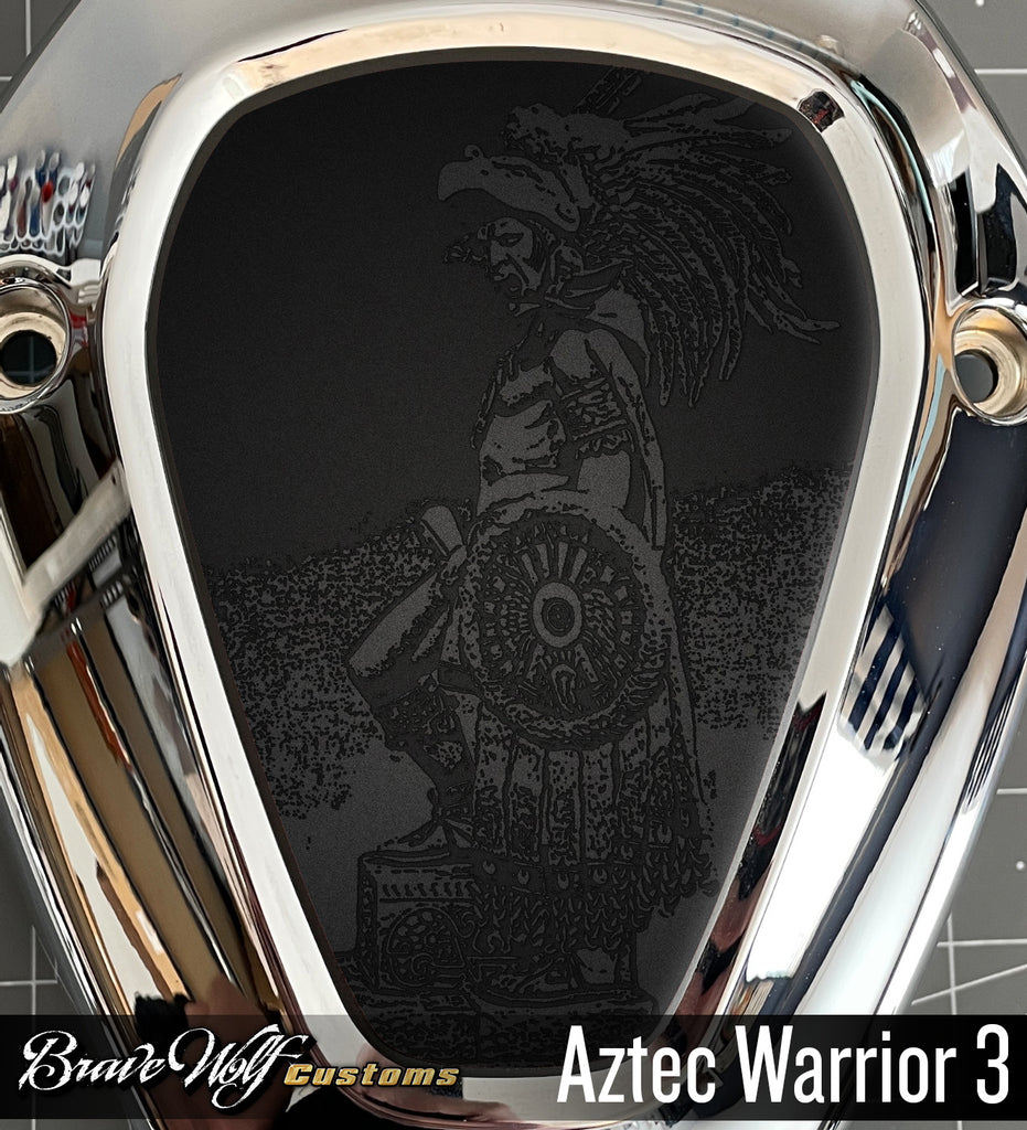 aztec worrior motorcycle helmets Powerplus V-Cover Decal