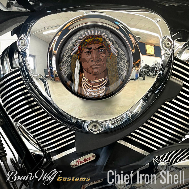 5 Inch Decal Chief Iron Shell - 5 Inch Decal (color) – Brave Wolf Customs