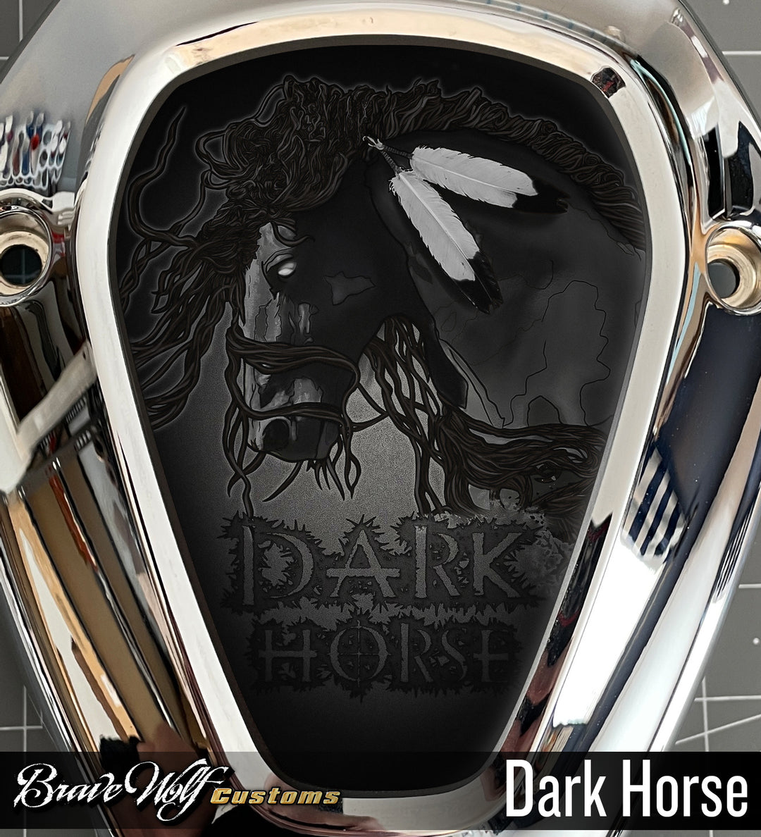 Powerplus V-Cover Decal - Dark Horse – Brave Wolf Customs