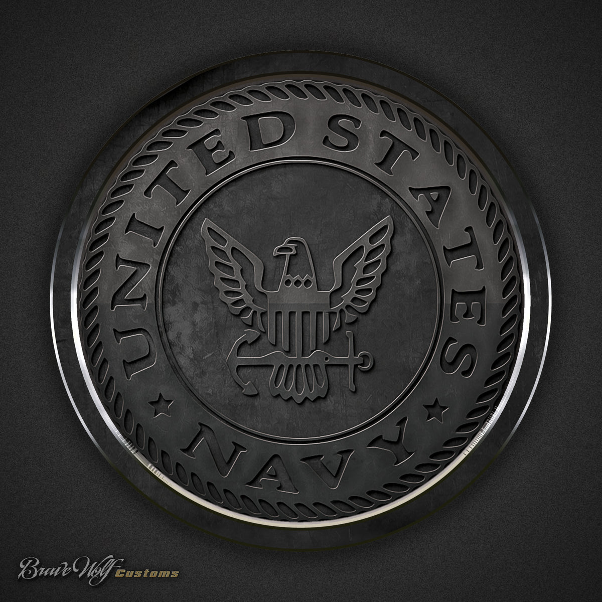 Navy - 5 Inch Decal – Brave Wolf Customs