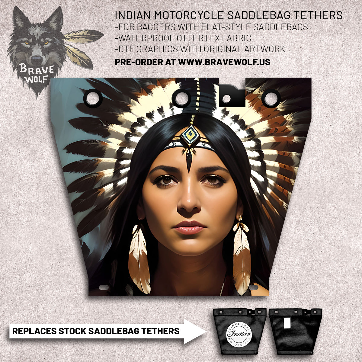 Indian Motorcycle Saddlebag Tether Option 11 – Brave Wolf Customs