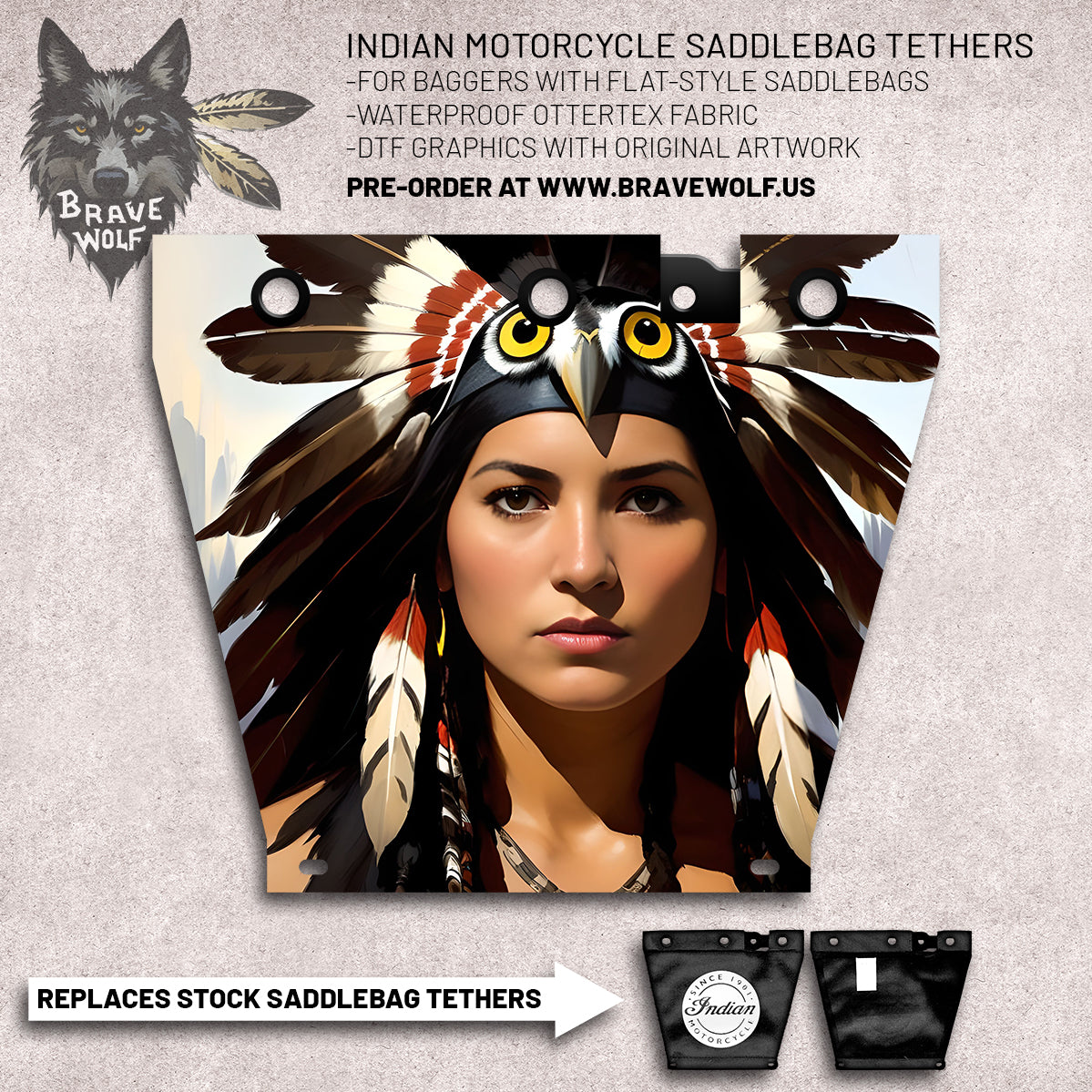 Indian Motorcycle Saddlebag Tether Option 12 Brave Wolf Customs