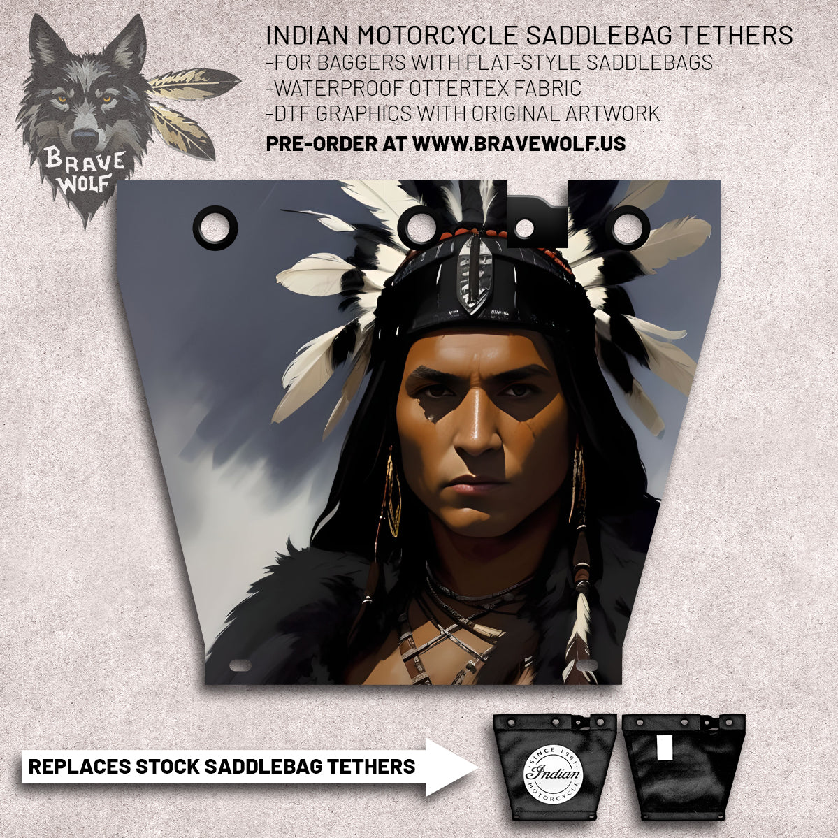 Indian Motorcycle Saddlebag Tether Option 14 Brave Wolf Customs