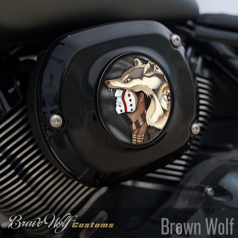 5 Inch Decal Brown Wolf - 5 Inch Decal – Brave Wolf Customs