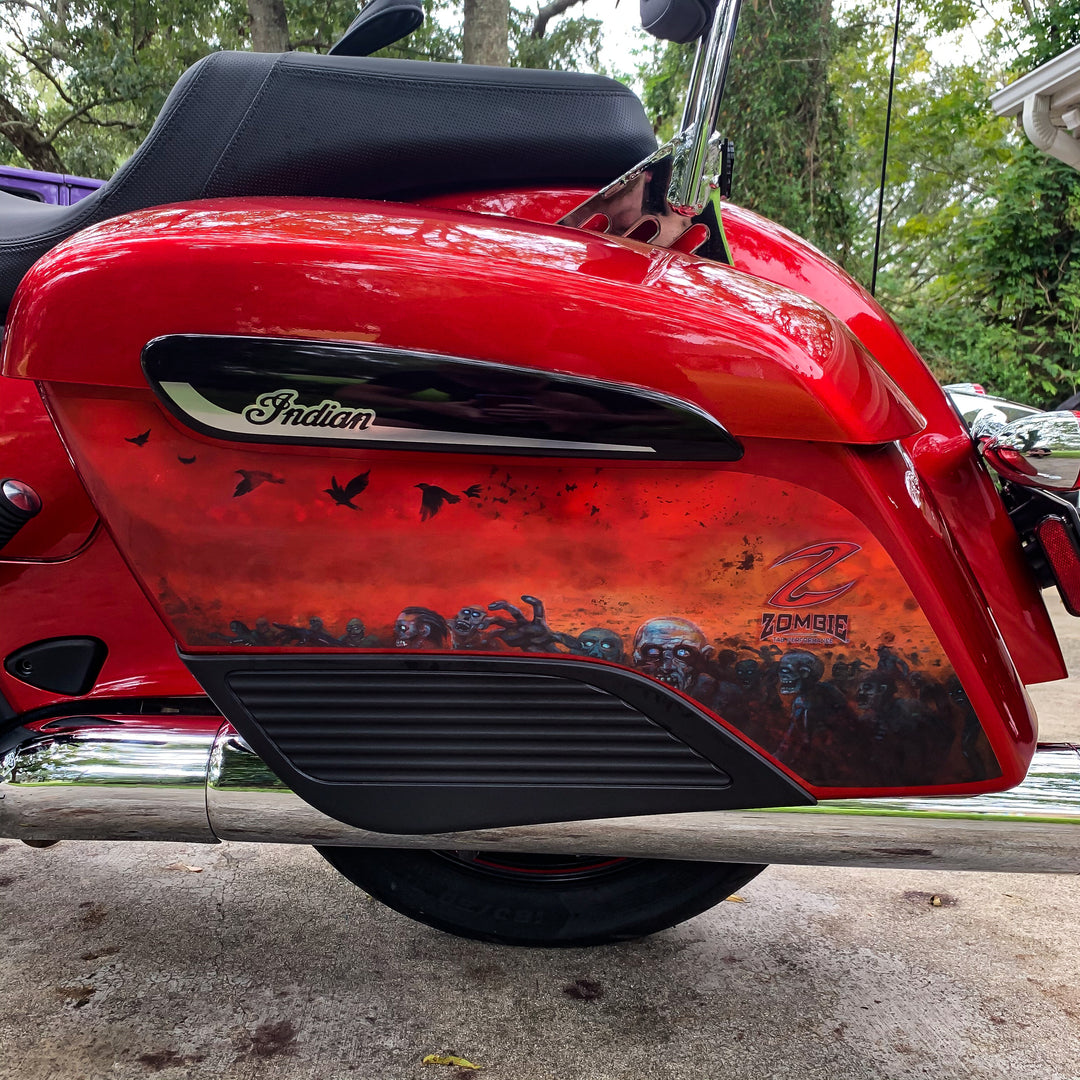 TAB Performance Zombie Saddlebag Decals for Challenger/Pursuit